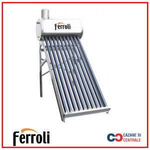 Panou solar nepresurizat din inox Ecosole -12 tuburi si boiler 120L (cu vas flotor 5L si tija de aerisire)