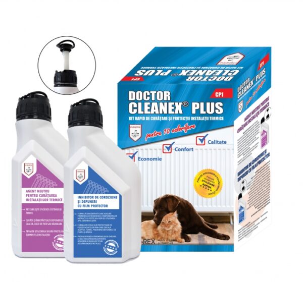 Doctor Cleanex Plus - Kit rapid de curatare si protectie instalatii termice