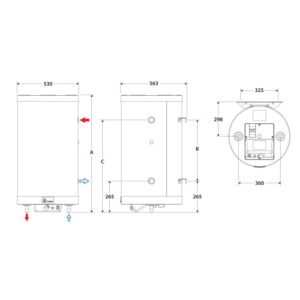 Boiler tank-in-tank ACV Comfort-E 160, otel inoxidabil, rezistenta 2.2 kW